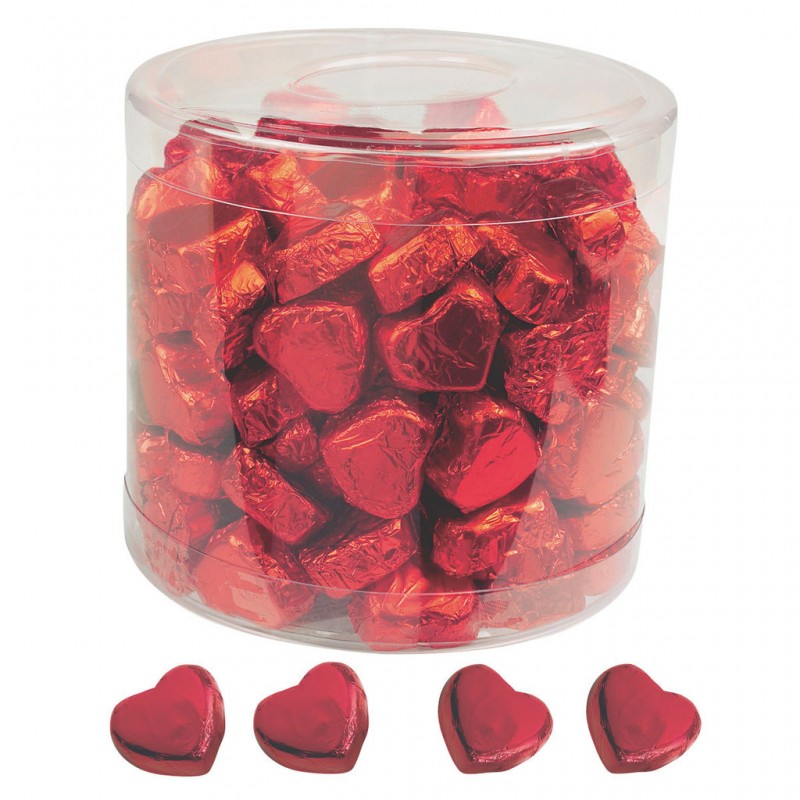 Cioccolatini a cuore rossi Edna 300 pz 14 gr - Minet srl